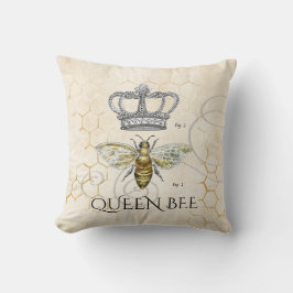 Moeder Quote Queen Bee Monogram Kussen