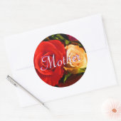 Moeder Red Yellow Rose Sticker (Envelop)