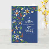 Moeder Religieuze Dagen en Wildbloemen Kaart (Gele Bloem)