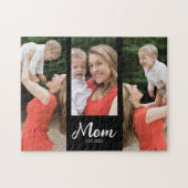 Moeder Richt Modern Schrift 3 Foto  Legpuzzel (Horizontaal)