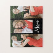 Moeder Richt Modern Schrift 3 Foto  Legpuzzel (Verticaal)