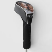 Moeder Richt Modern Schrift Foto Golfheadcover (Schuin)