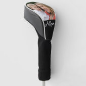 Moeder Richt Modern Schrift Foto Golfheadcover (Schuin)