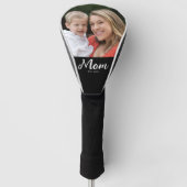 Moeder Richt Modern Schrift Foto Golfheadcover (Voorkant)