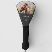 Moeder Richt Modern Schrift Foto Golfheadcover (Voorkant)