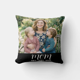 Moeder Richt Modern Schrift Foto Kussen