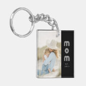 Moeder Richt Modern Schrift Foto  Sleutelhanger (Voorkant Links)