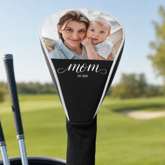 Moeder Richt Modern Schrifttype Foto op Golfheadcover