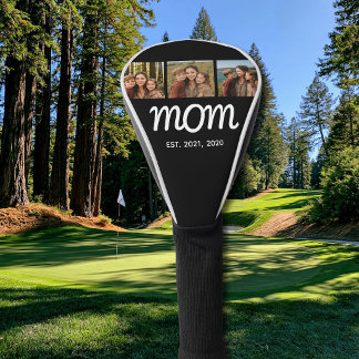 Moeder Richt Modern Vet Schrift Zwart 3 Foto Golfheadcover
