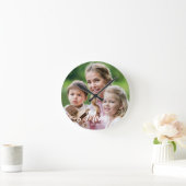 Moeder Richt Modern Wit Script Foto  Ronde Klok (Huis)