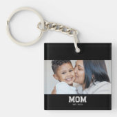 Moeder Richt Moderne Krachtige Foto Op Sleutelhanger (Voorkant)