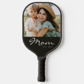 Moeder Richtte Leuke Script Foto Pickleball Paddle (Achterkant)