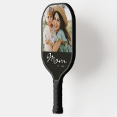 Moeder Richtte Leuke Script Foto Pickleball Paddle (Links)