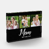 Moeder Richtte Modern Schrift 3 Fotoblokken (Links)