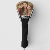 Moeder Richtte Modern Schrift Foto Op Golfheadcover (Voorkant)