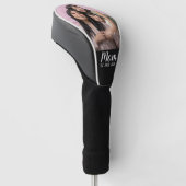 Moeder Richtte Modern Schrift Foto Op Golfheadcover (Schuin)