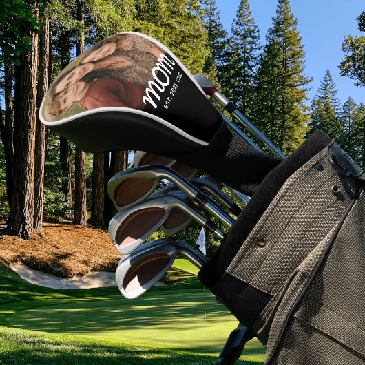 Moeder Richtte Modern Schrift Foto Op Golfheadcover