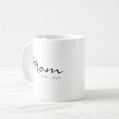 Moeder Richtte Nieuwe Moeder Cadeau Koffiemok (Voorkant links)