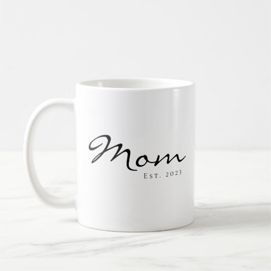 Moeder Richtte Nieuwe Moeder Cadeau Koffiemok (Links)