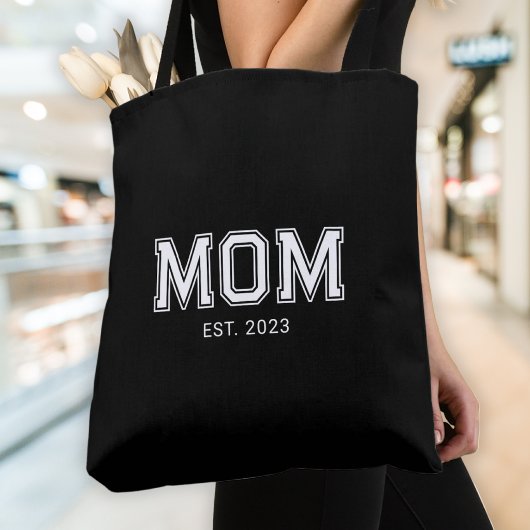 Moeder Richtte Nieuwe Moeder Cadeau Op Tote Bag