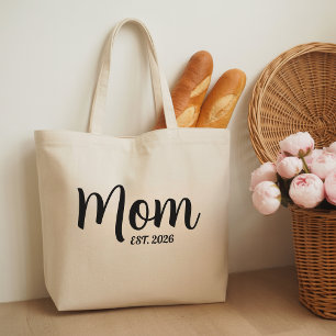 Moeder Richtte Nieuwe Moeder Cadeau Op Tote Bag