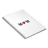 Moeder rood hart liefde Moederdag Cadeau Notitieboek (Rechterzijde)