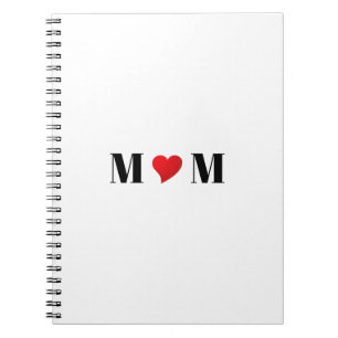 Moeder rood hart liefde Moederdag Cadeau Notitieboek