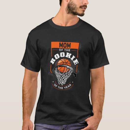 Moeder Rookie van het Jaar Basketbal Moeder van de T-shirt (Voorkant)