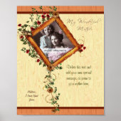 Moeder Roos 8x10 Aangepaste Sjabloon voor foto's Poster (Voorkant)