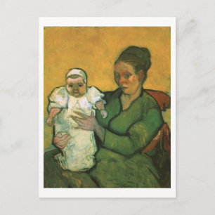 Moeder Roulin met haar Baby, Vincent Van Gogh Briefkaart