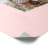 Moeder roze elegante moderne minimale fotocollage poster (Hoek)