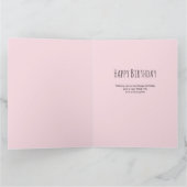 Moeder Roze en Goud Vrouwelijke Bloemen 3 Foto Ver Kaart (Binnen)