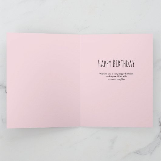 Moeder Roze en Goud Vrouwelijke Bloemen 3 Foto Ver Kaart (Binnen)