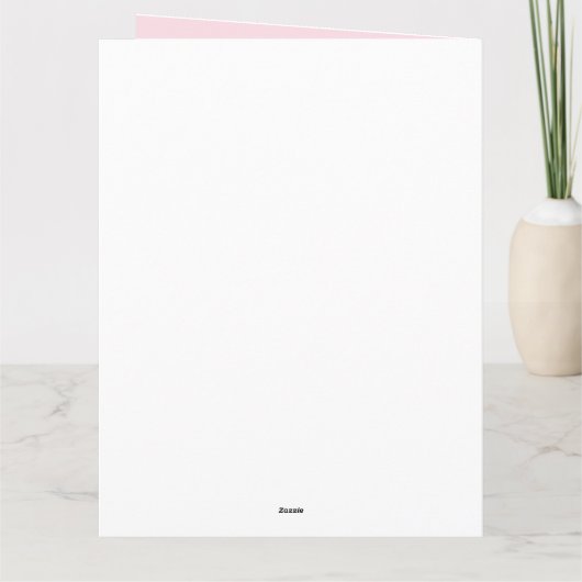 Moeder Roze en Goud Vrouwelijke Bloemen 3 Foto Ver Kaart (Achterkant)