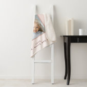 Moeder Roze goud foto blush roze druipt Sherpa Deken (In situ)