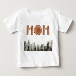 Moeder Rustiek Groene Bomen Baby T-shirt