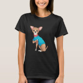 Moeder S Day Funny Dog Chihuahua I Love Mam Tatto T-shirt (Voorkant)