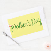 moeder-s-day-mam-flower-liefde rechthoekige sticker (Envelop)