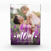 Moeder Schattige Eenvoudig Elegant Script Minimali Fotoblokken (Voorkant)