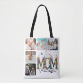 Moeder Schattigee Bloemenweide Fotocollage Tote Bag (Voorkant)