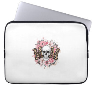 Moeder Schedel Mama Luipaard Schedel Laptop Sleeve