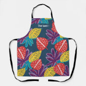 Moeder schort met tropisch bloemendesign kleurrijk (Voorkant)