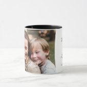 Moeder script hart dankbaar elk moment foto mok (Midden)