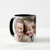 Moeder script hart dankbaar elk moment foto mok (Voorkant links)