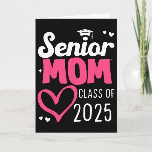 Moeder Senior 2025 Trotse moeder van een afstudere Kaart (Voorkant)
