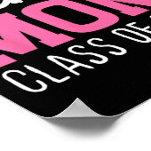 Moeder Senior 2025 Trotse moeder van een Cl van 20 Poster (Hoek)