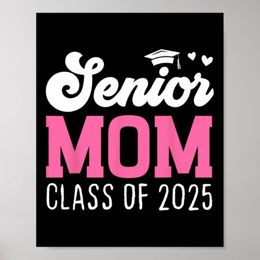 Moeder Senior 2025 Trotse moeder van een Cl van 20 Poster (Voorkant)
