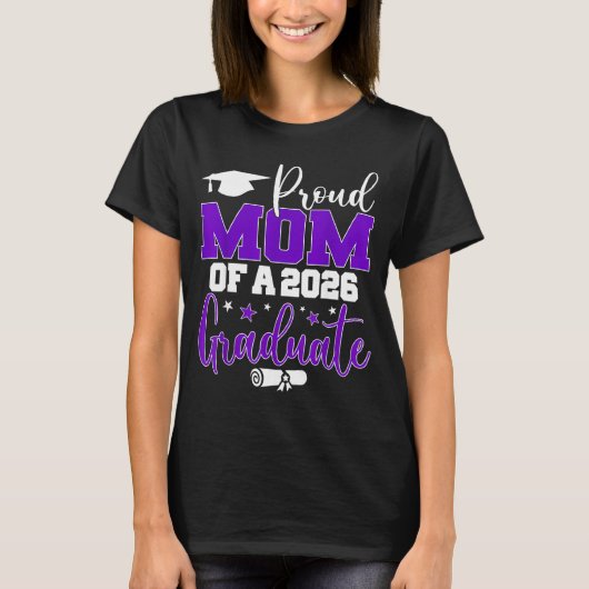 Moeder Senior Trotse Moeder Klas T-shirt (Voorkant)