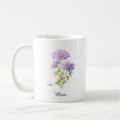 Moeder September Geboortebloem Aster Koffiemok (Links)
