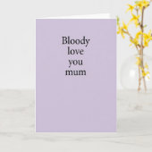 Moeder Serif Type Kaart (Gele Bloem)